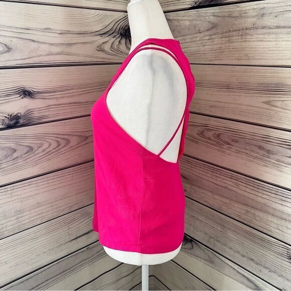 Lulus Hot Pink Strappy Back Tank Top XS - Picture 8 of 12